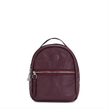 Kipling Kae Classic Metallic Backpacks Burgundy Lacquer Metallic | AU 1586BE